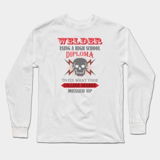 Funny Welding Long Sleeve T-Shirt